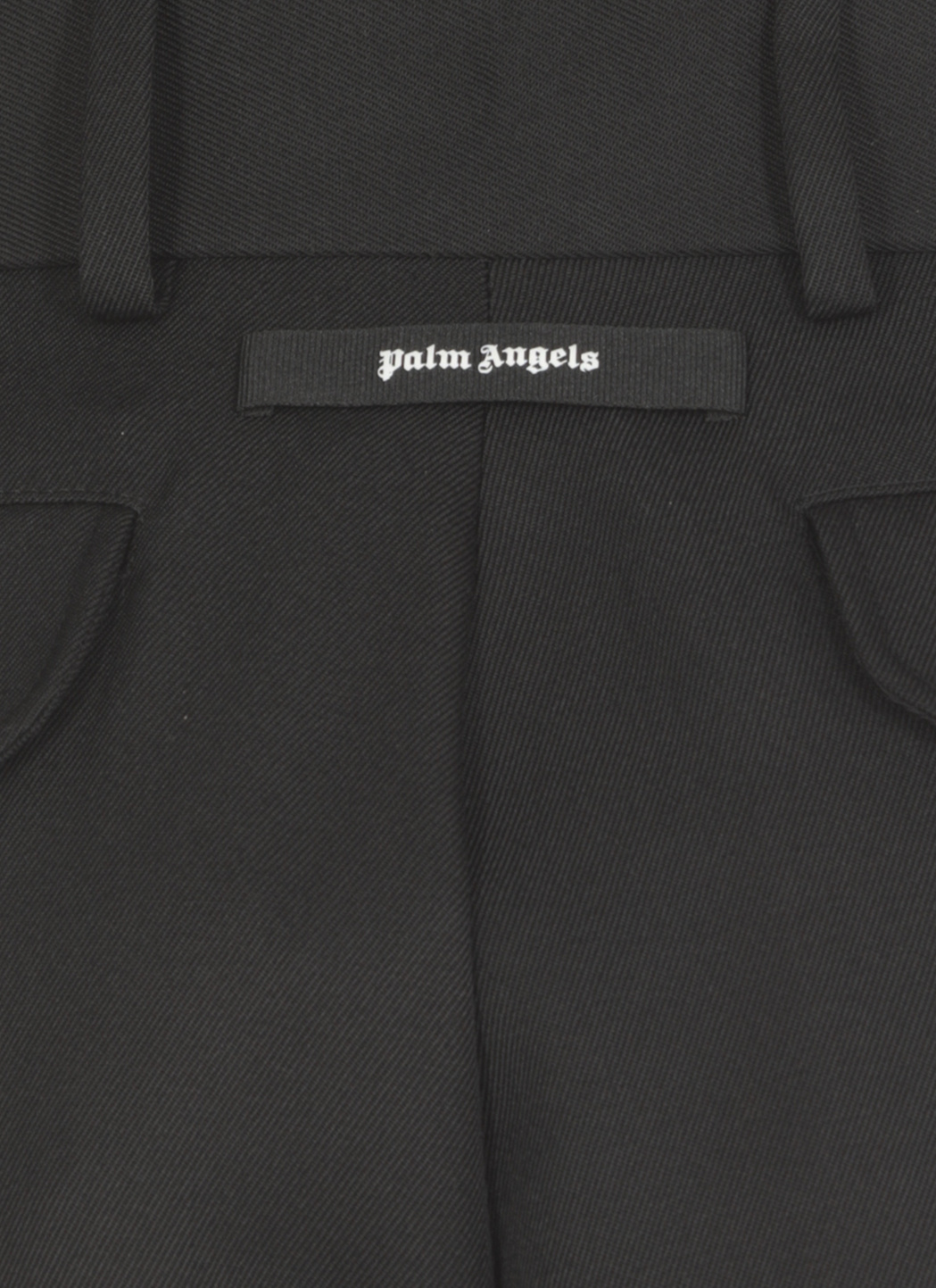 Palm Angels High-waist Straight-leg Trousers In Black