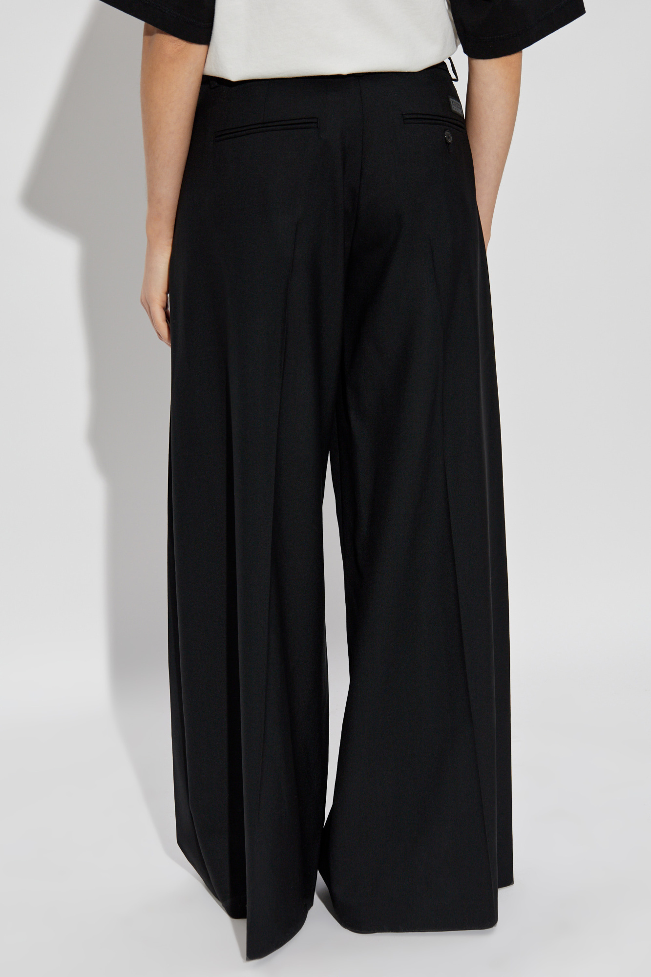 Kenzo Logo-print Wide Leg Track Pants In Black
