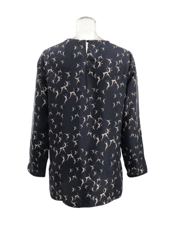 Max Mara Round-neck Blouse In Black