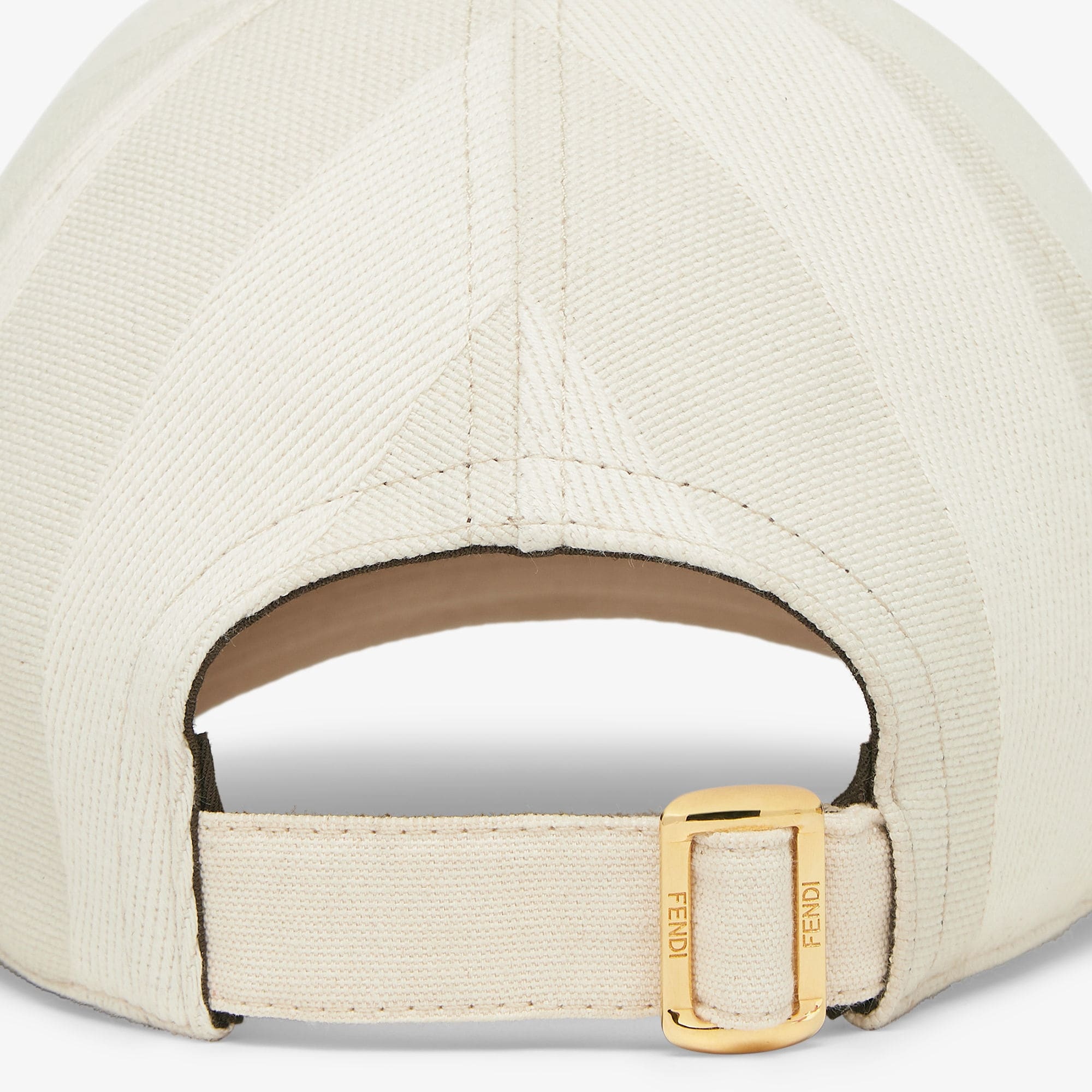 FENDI BEIGE PEQUIN CANVAS BASEBALL CAP 
