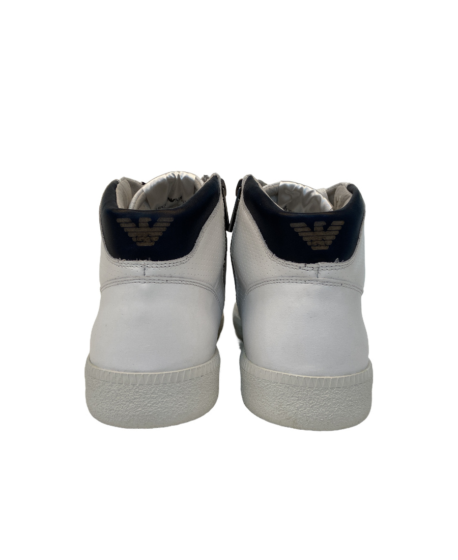 Emporio Armani Logo Details Casual Sports Shoes In Multicolor