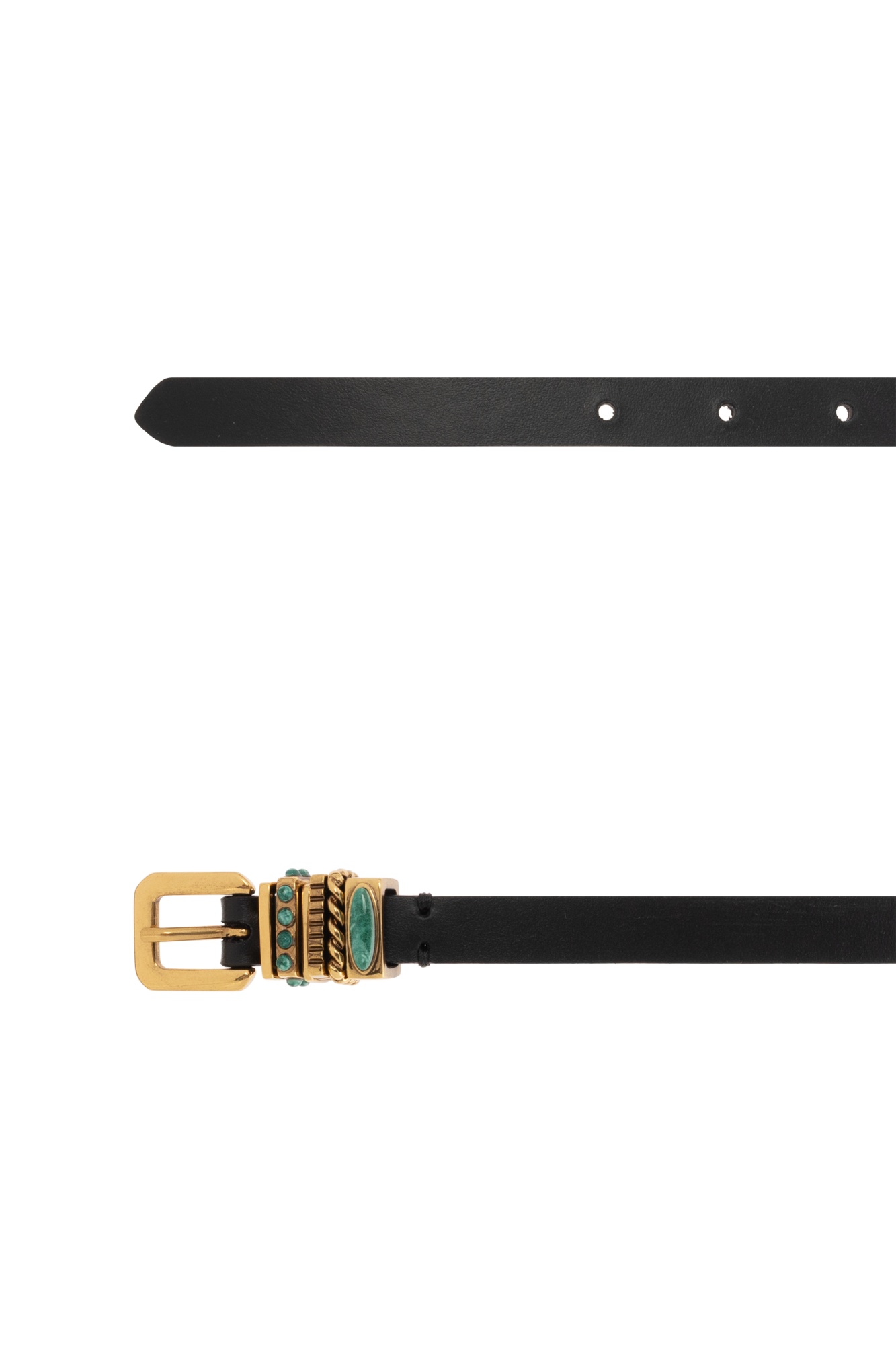 Etro Double-wrap Prong Buckle Belt In Black