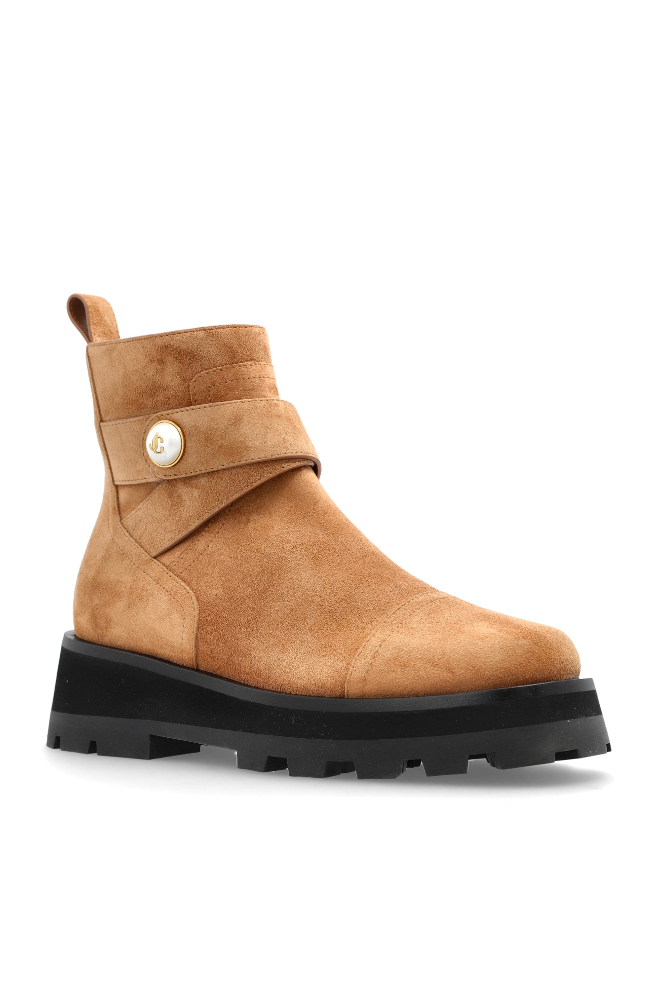 Jimmy Choo Mena Ankle Boots In Sand