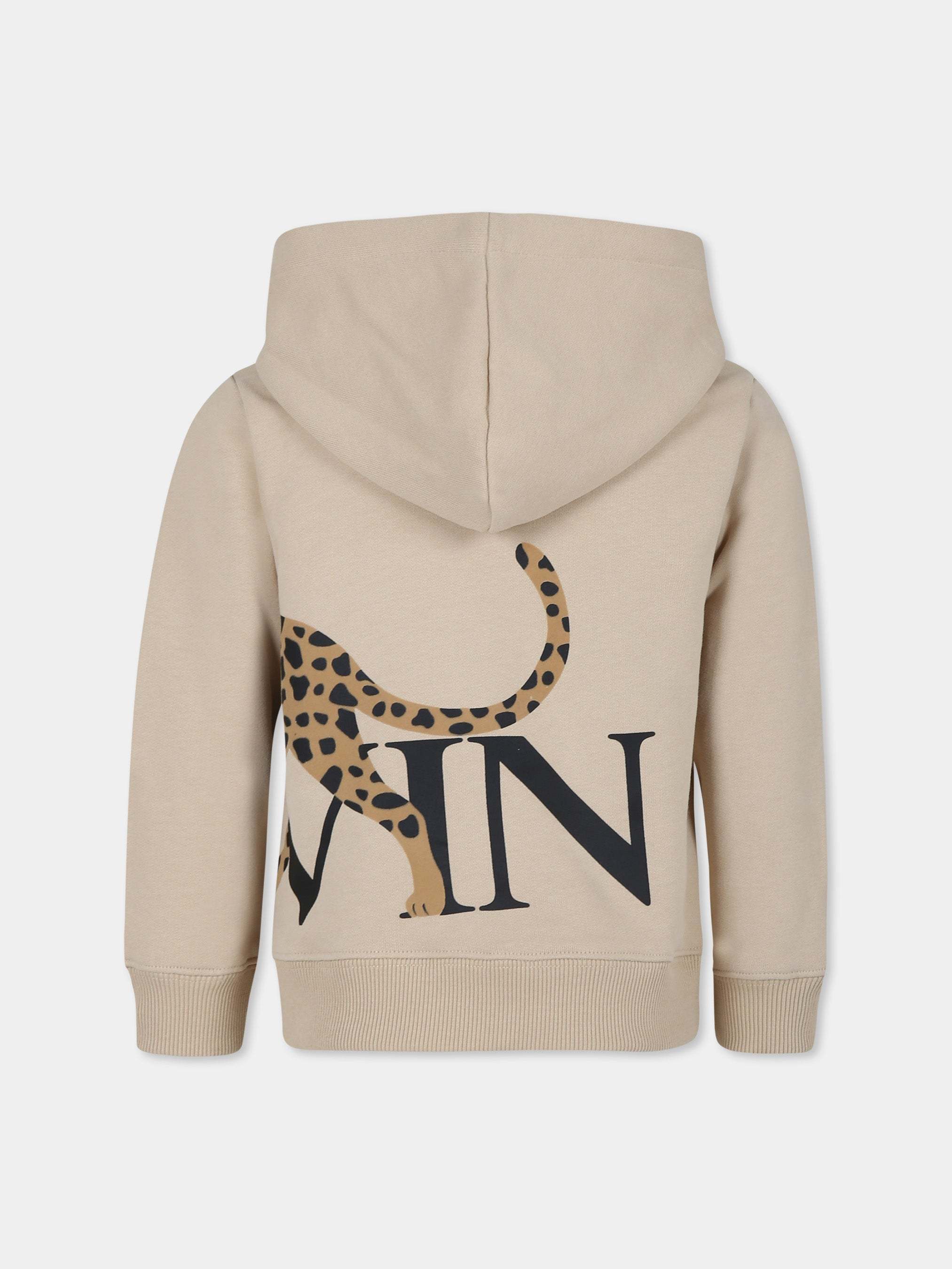 Shop Lanvin Petite Logo Pattern Sweatshirt In Nude