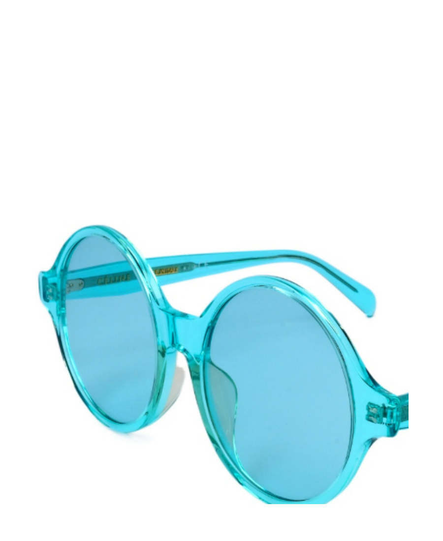 Celine Logo Logo Sunglasses In Blue