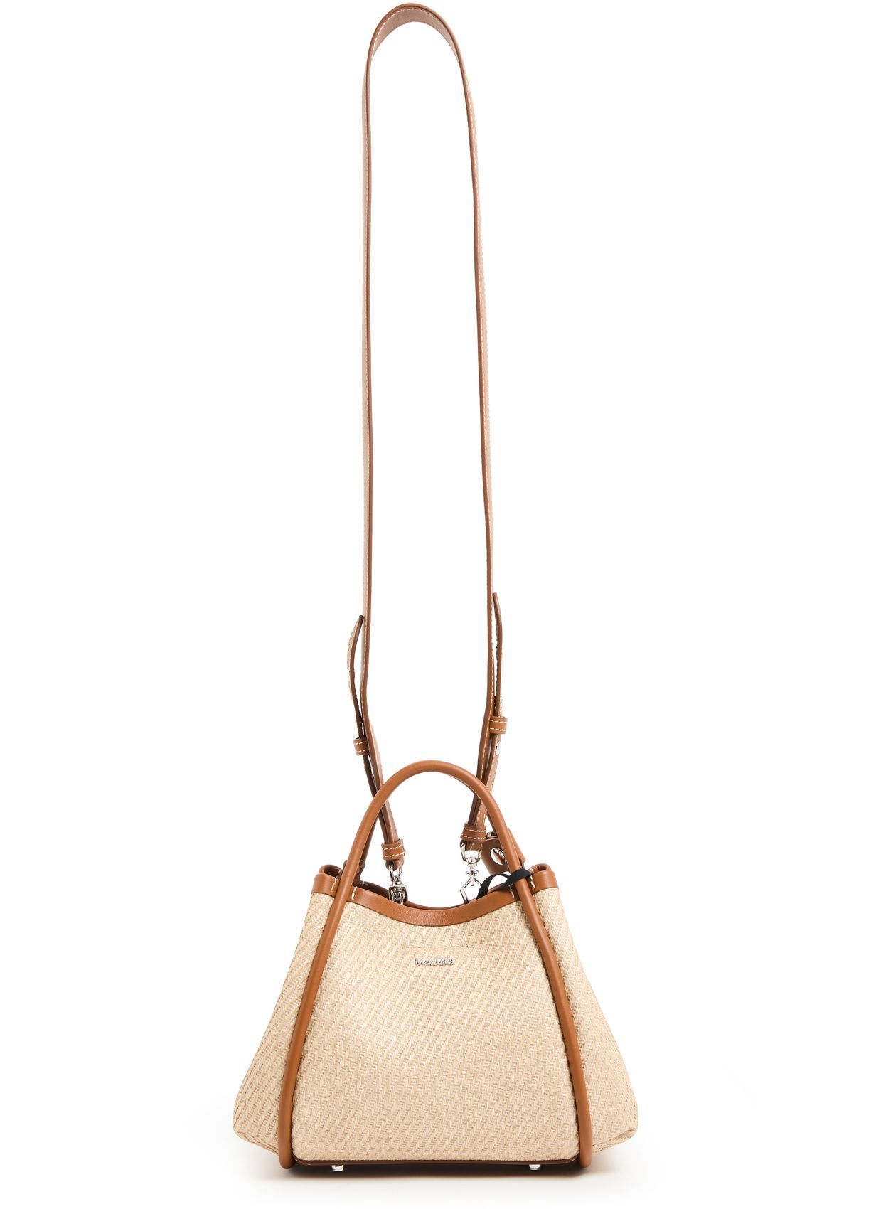 Max Mara Pattern Shoulder Bag In Nude