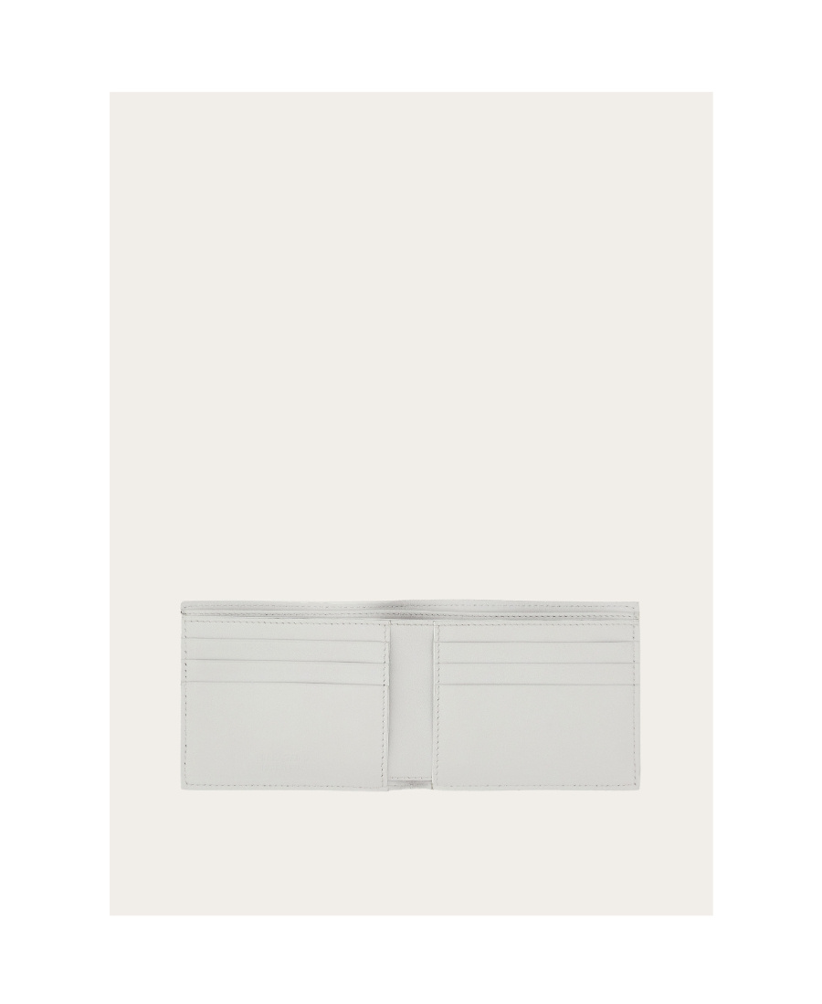 Ferragamo Logo Wallet In White