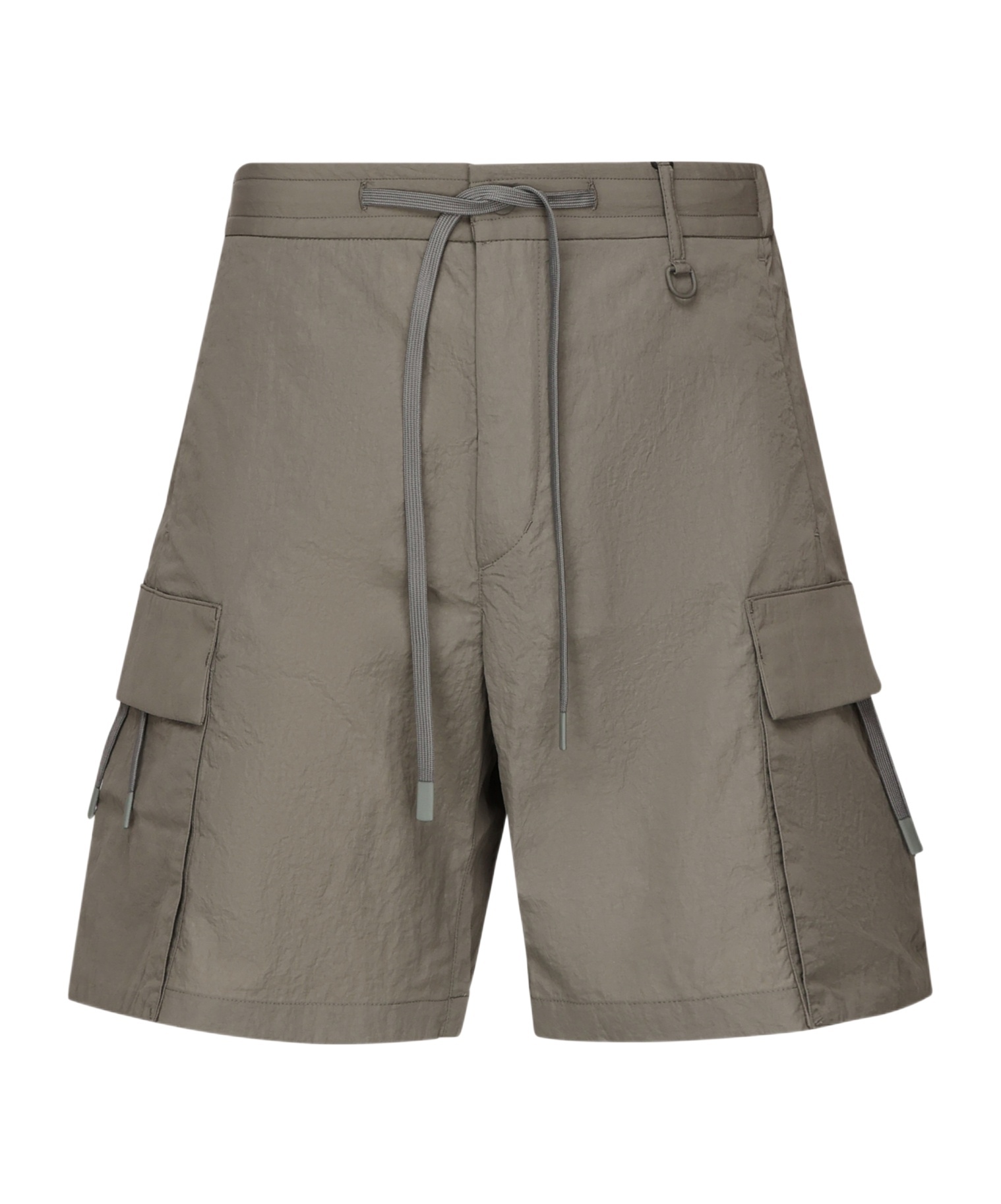Herno Tech-crincle Laminar Shorts In Gray