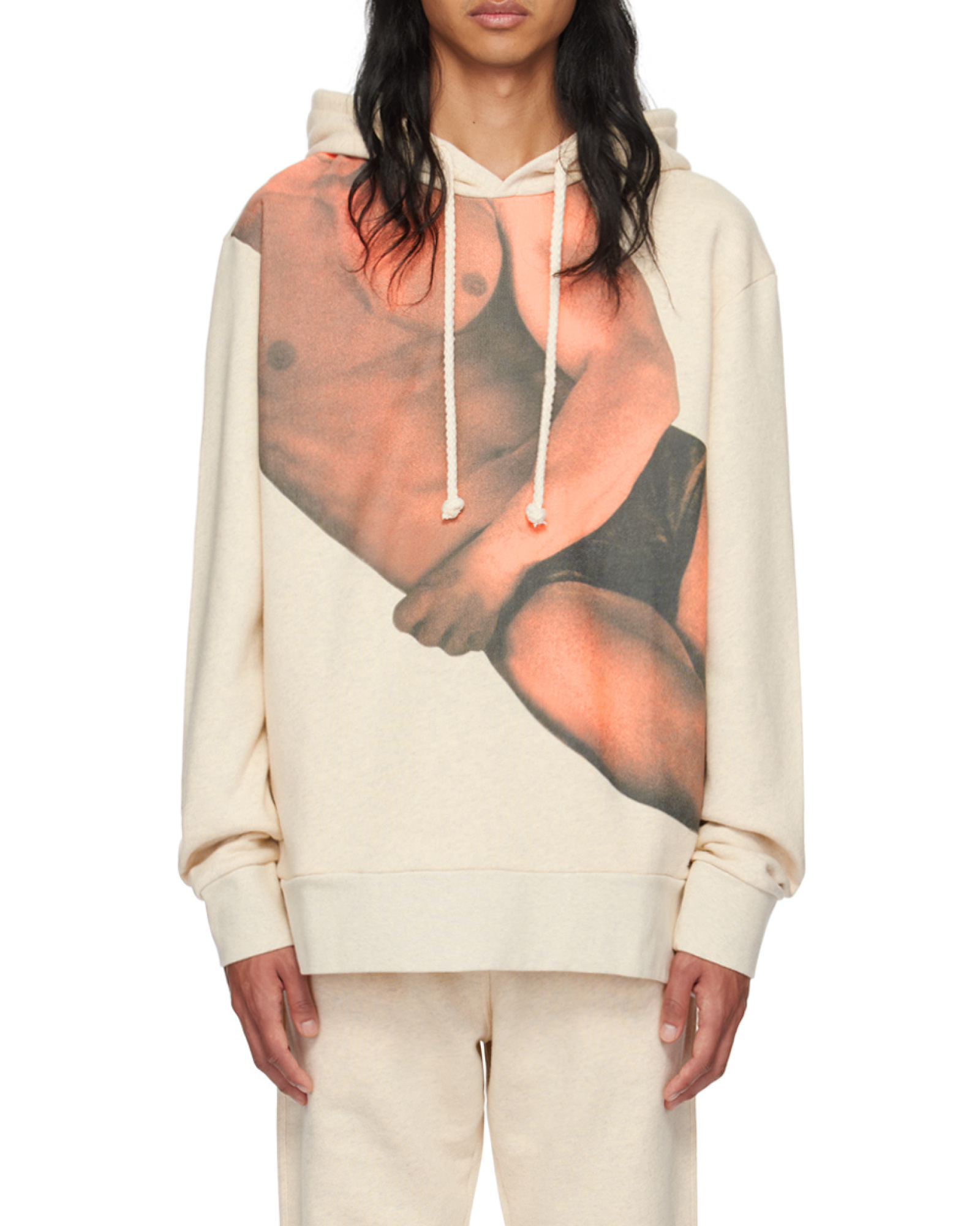 Jw Anderson Photograph-print Cotton Hoodie In Multicolor