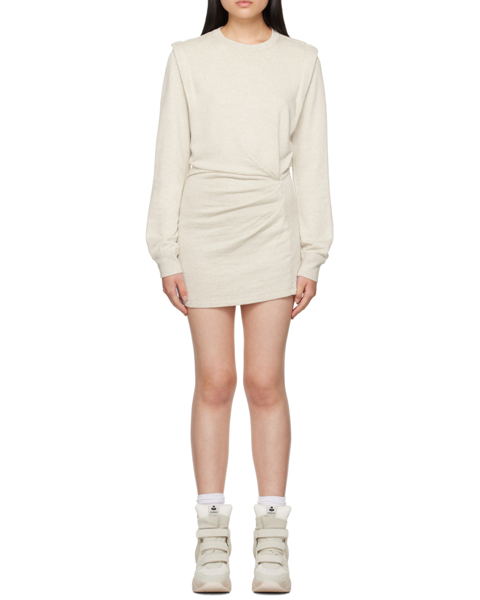 Isabel Marant Étoile Long Sleeved Dress In White