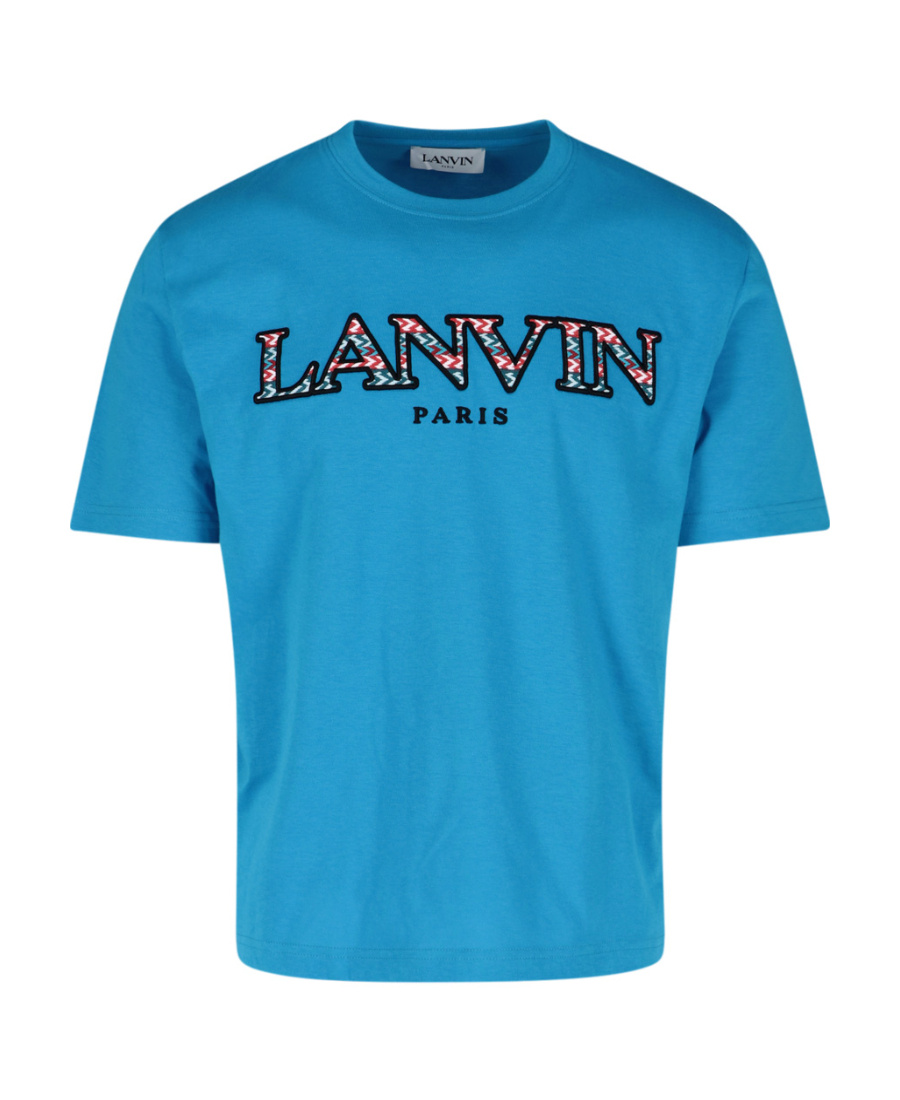 Lanvin Logo Print T-shirt In Blue