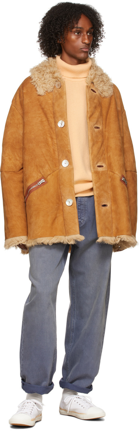 Shop Acne Studios High-necked Sweater In Nude