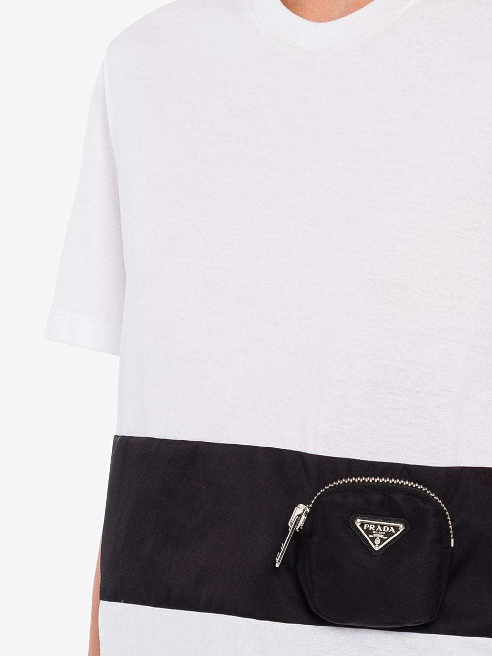 Prada Zip Pocket T-shirt In White