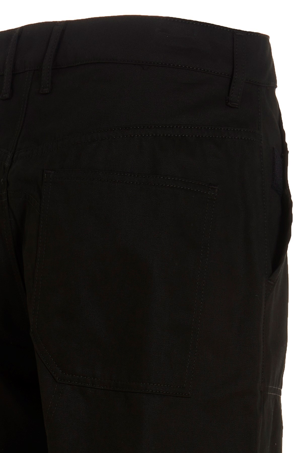 44 Label Group Logo-embroidered Straight-leg Trousers In Black