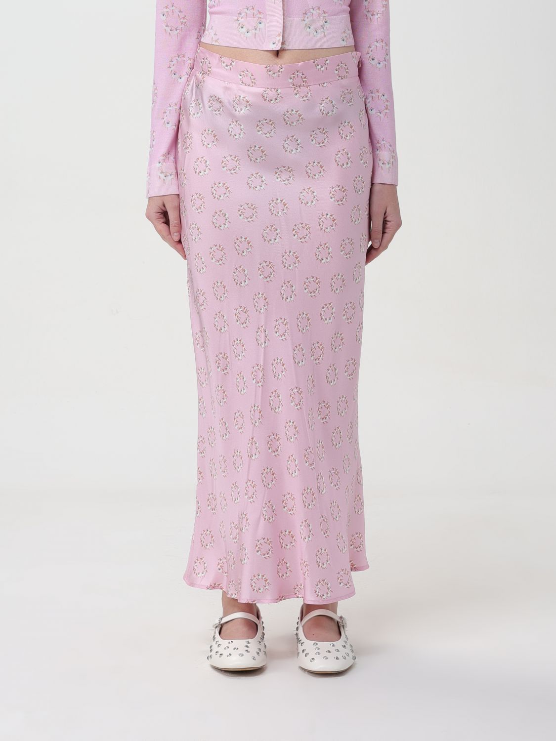 Max Mara Pattern Skirt In Pink