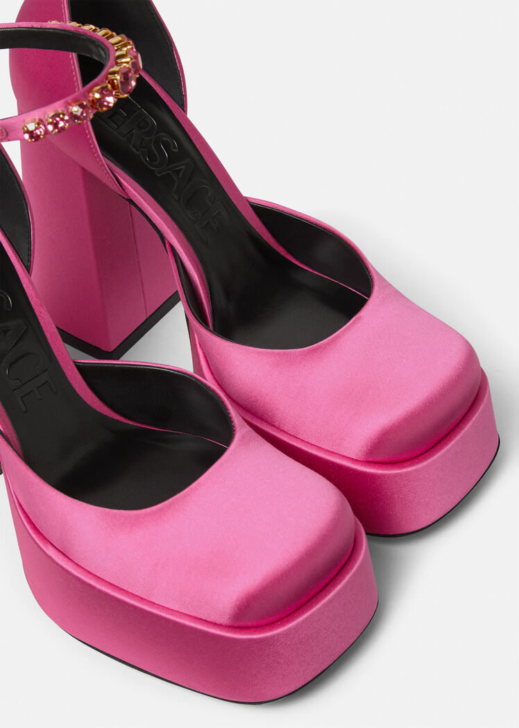 Shop Versace Aevitas 155mm Platform Pumps In Pink