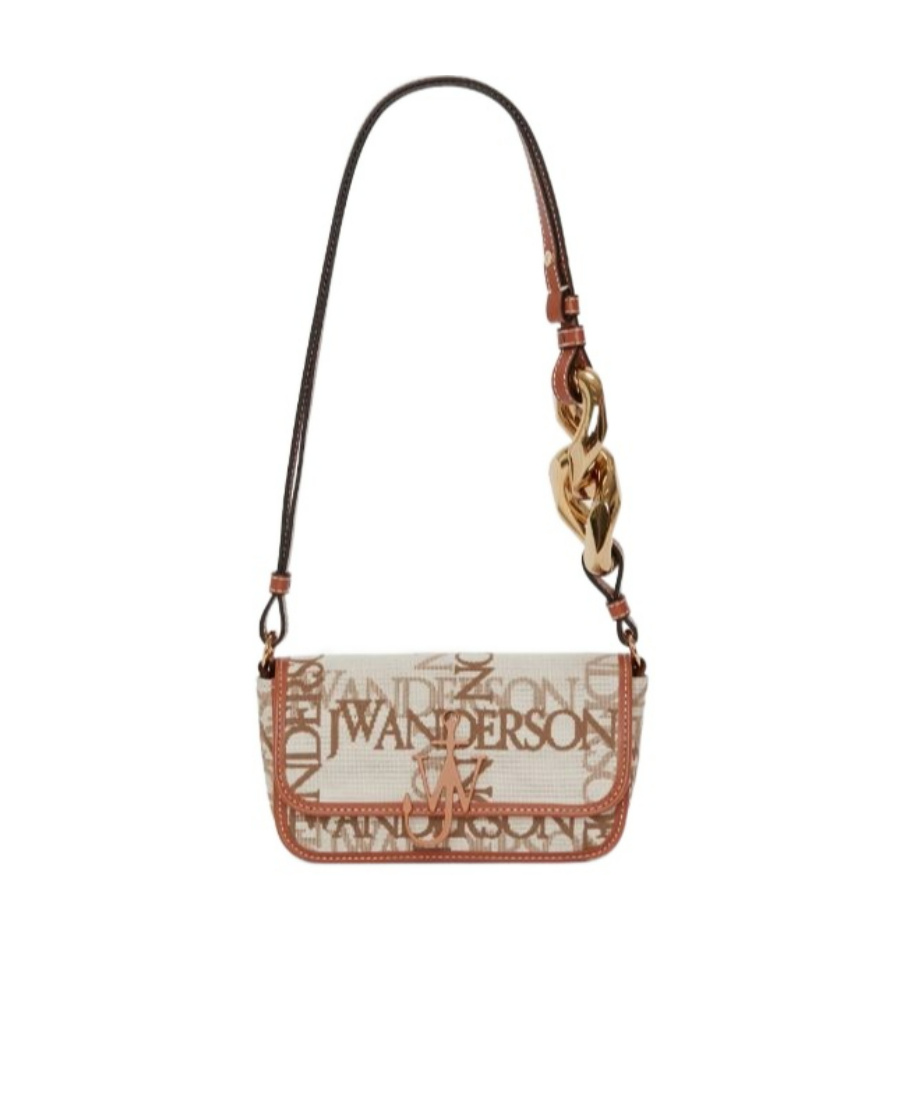 Jw Anderson Anchor Chain Shoulder Bag In Nude