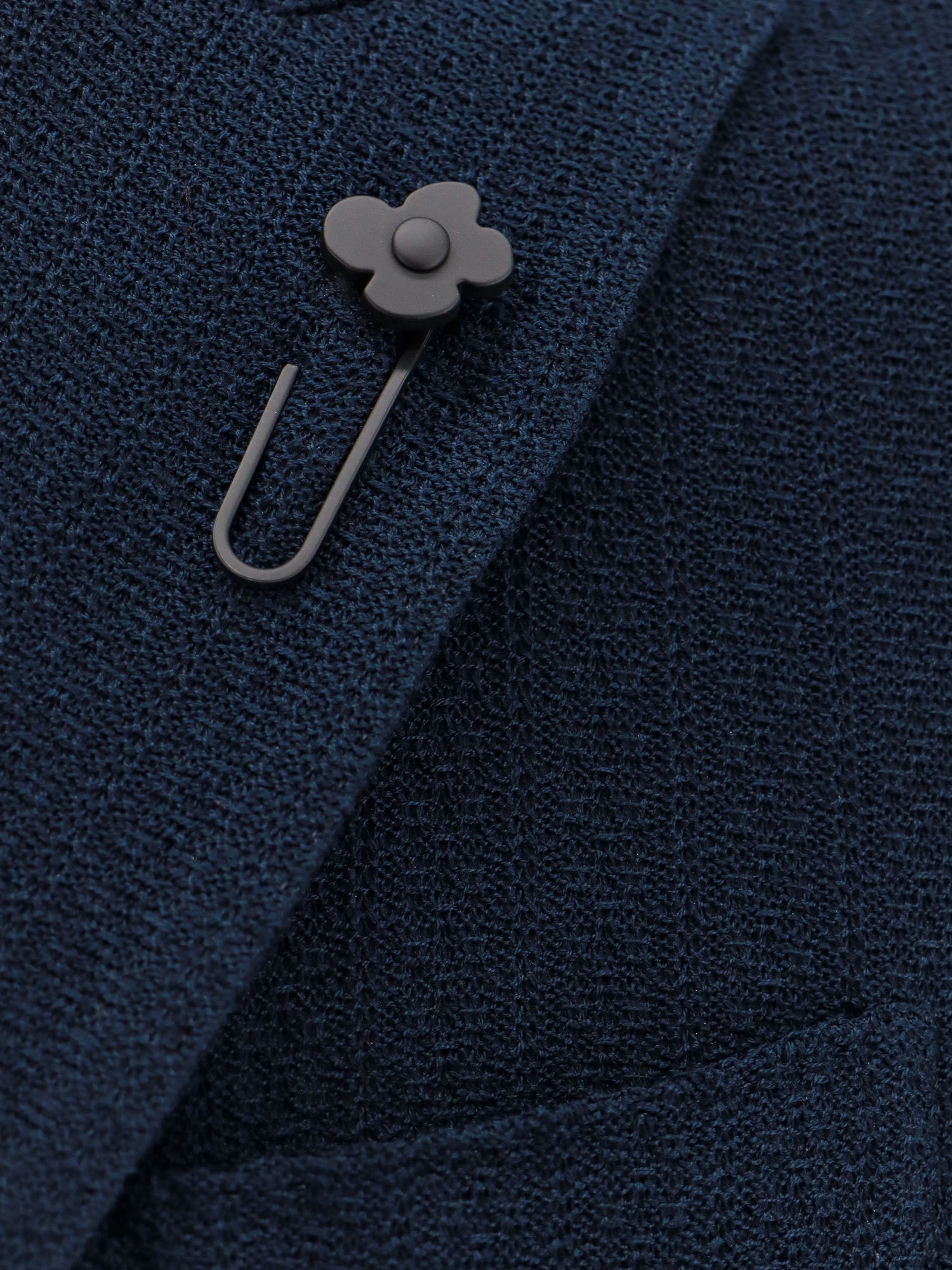 Lardini Textured Weave Double-breasted Knit Jacket In Black