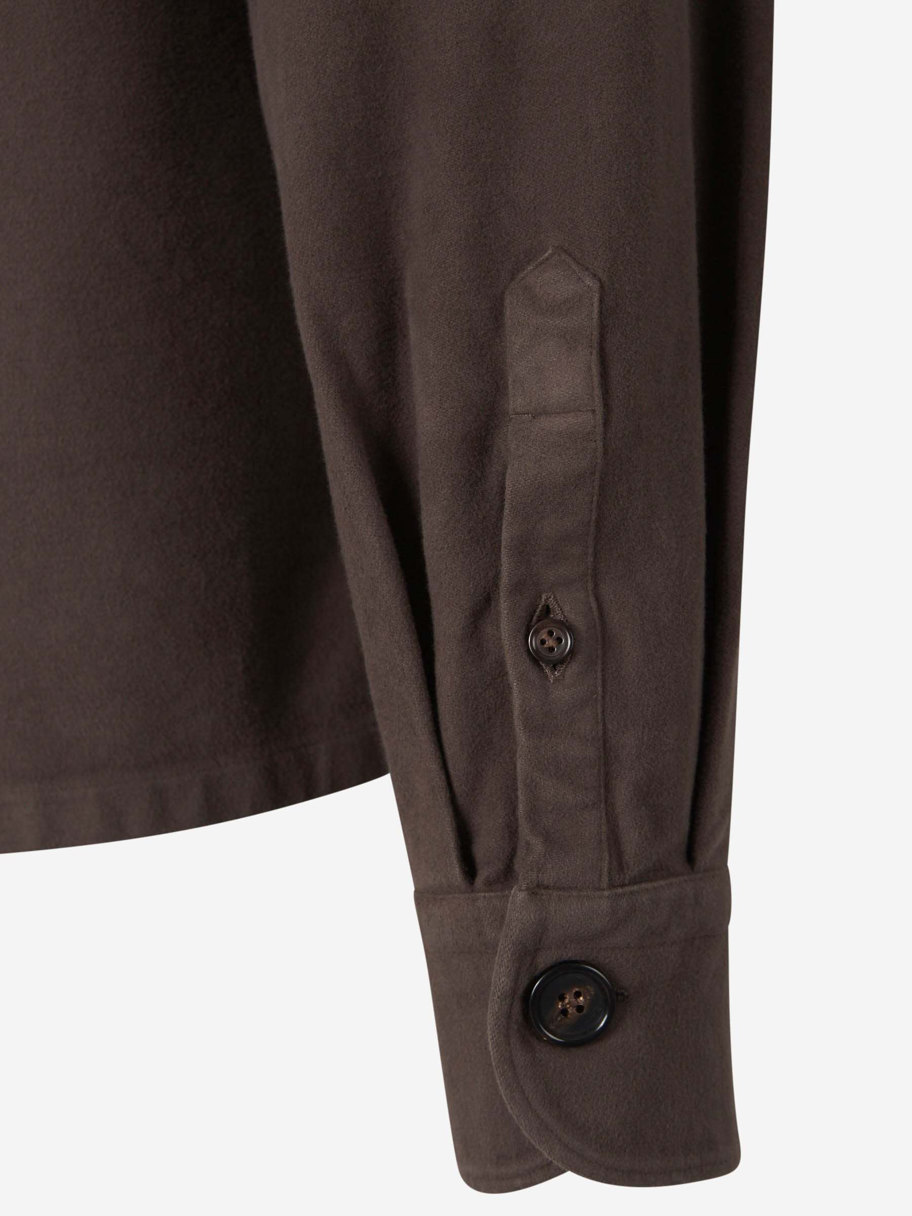 Vincenzo Di Ruggiero Cotton Shirt In Black