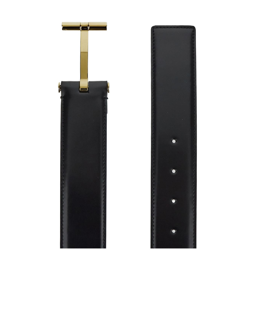 Tom Ford Logo-buckle Belt In Black