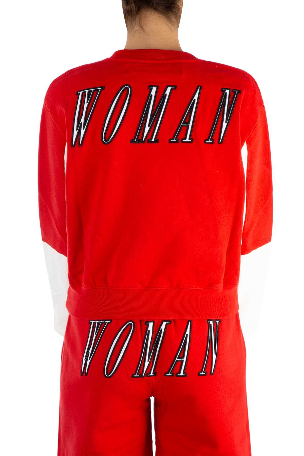 Off-white Printed Pullover In Red