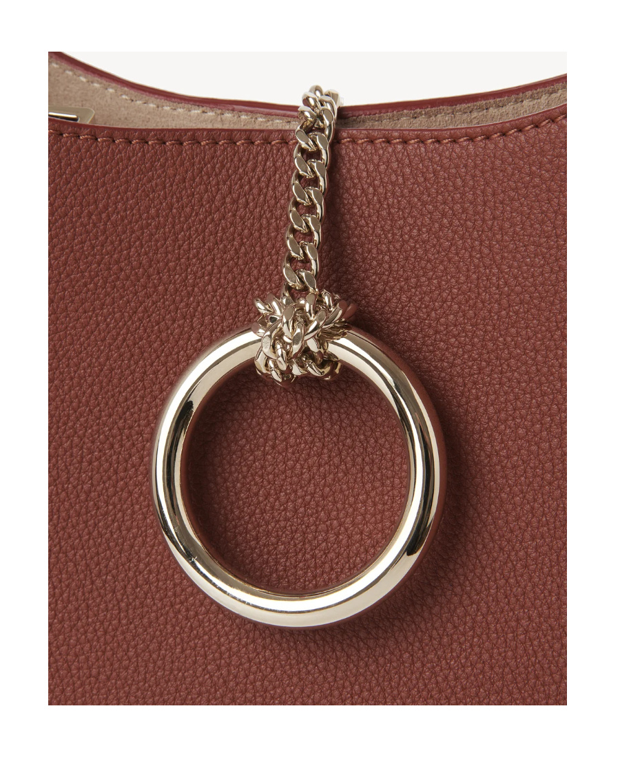 Chloé Arlene Leather Shoulder Bag In Red