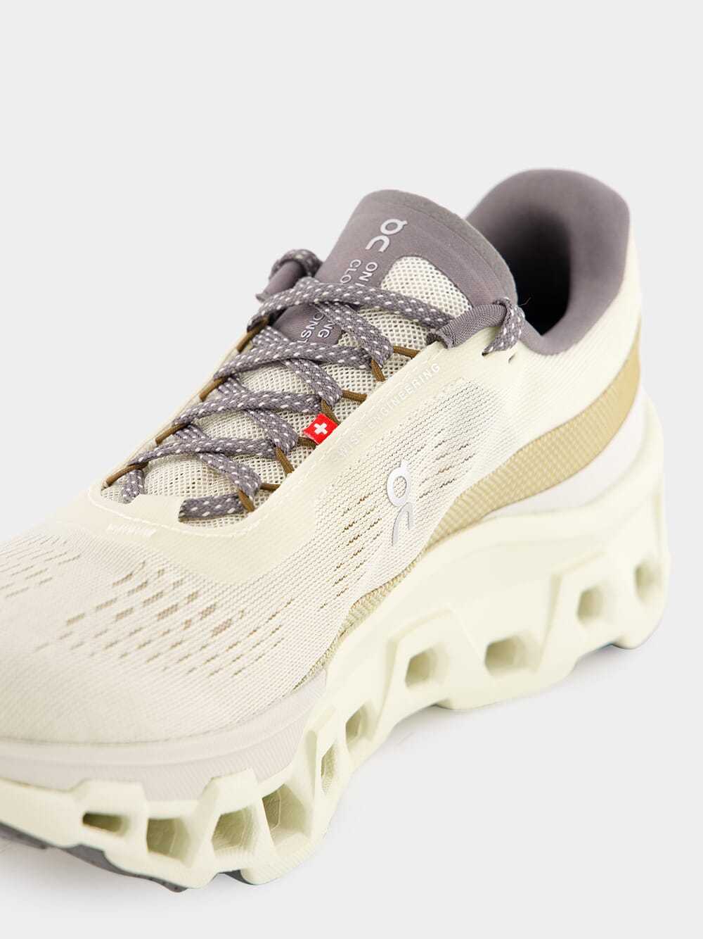 On Running Laced Sneakers In White