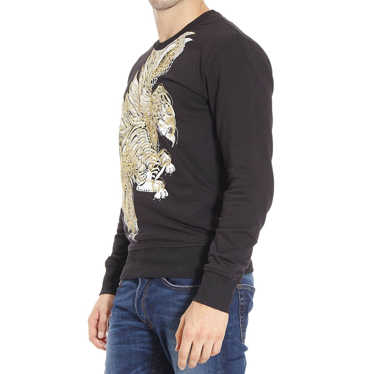 Just Cavalli Sports Sweater In Black
