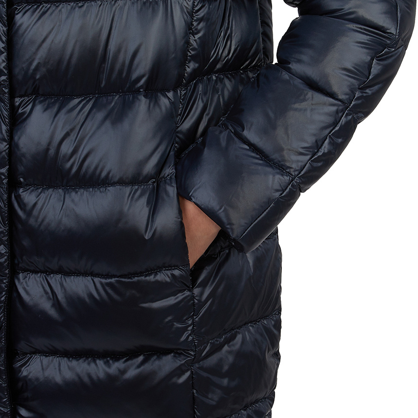 Herno Long-sleeved Down Jacket In Black