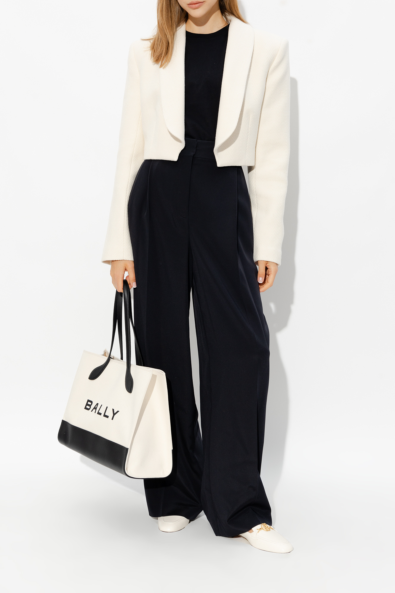 Bally O'brien Crocodile-embossed Loafers In White
