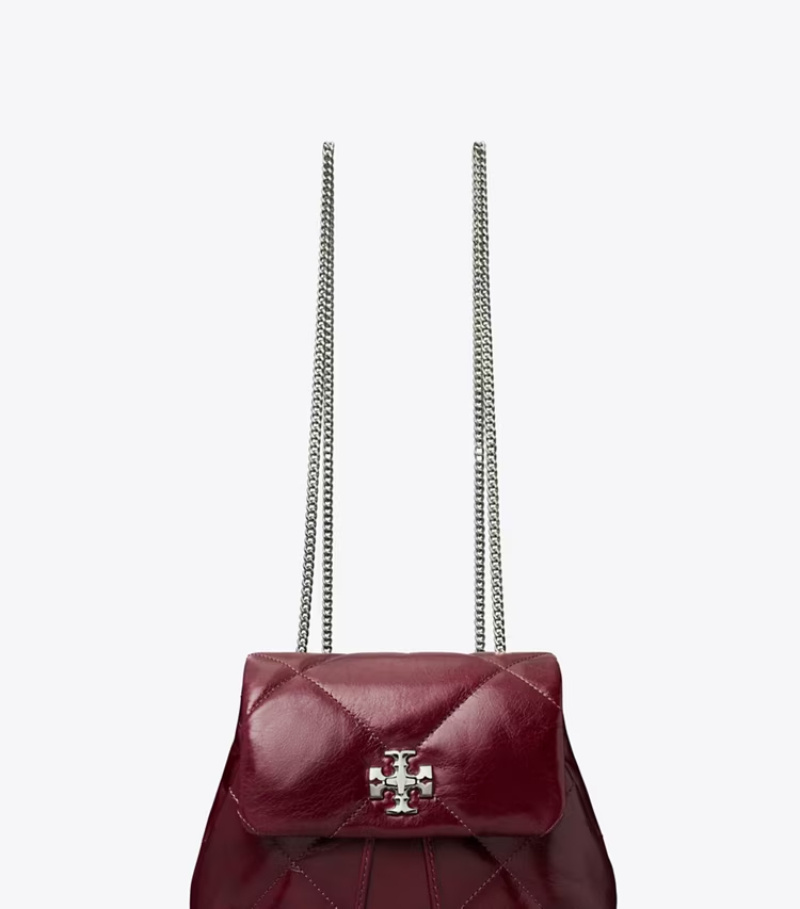 Tory Burch Mini Kira Diamond Quilt Distressed Backpack