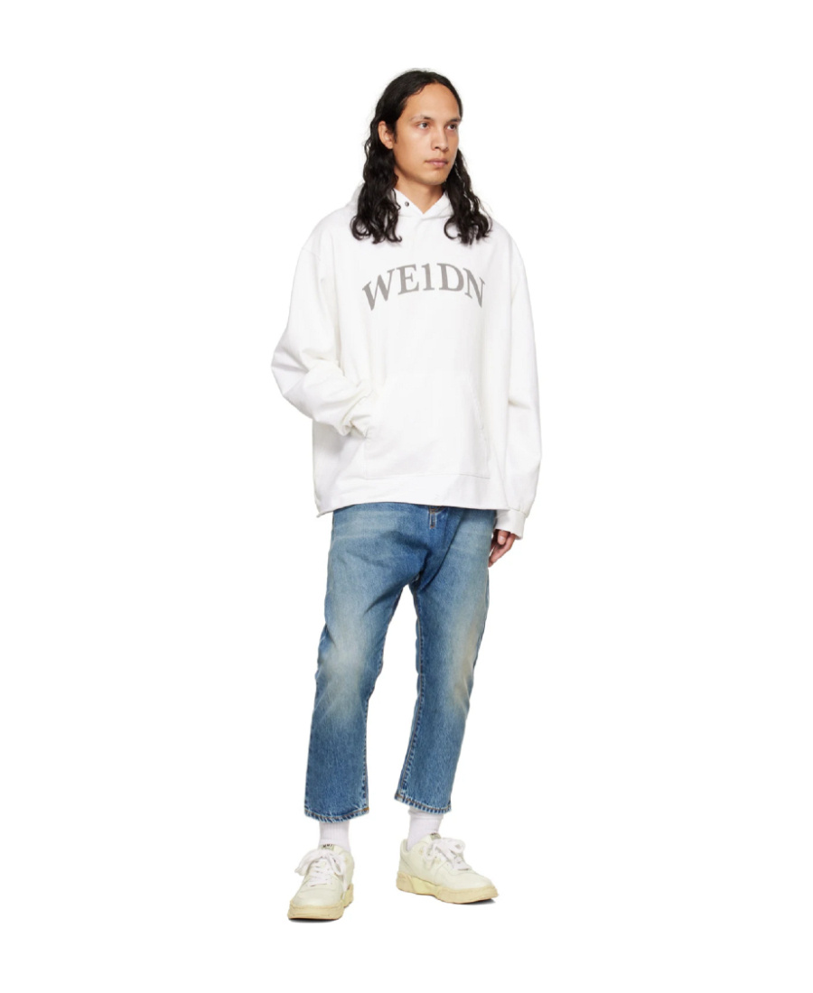 We11 Done Make Old Hooded Sweaters With Logos In White