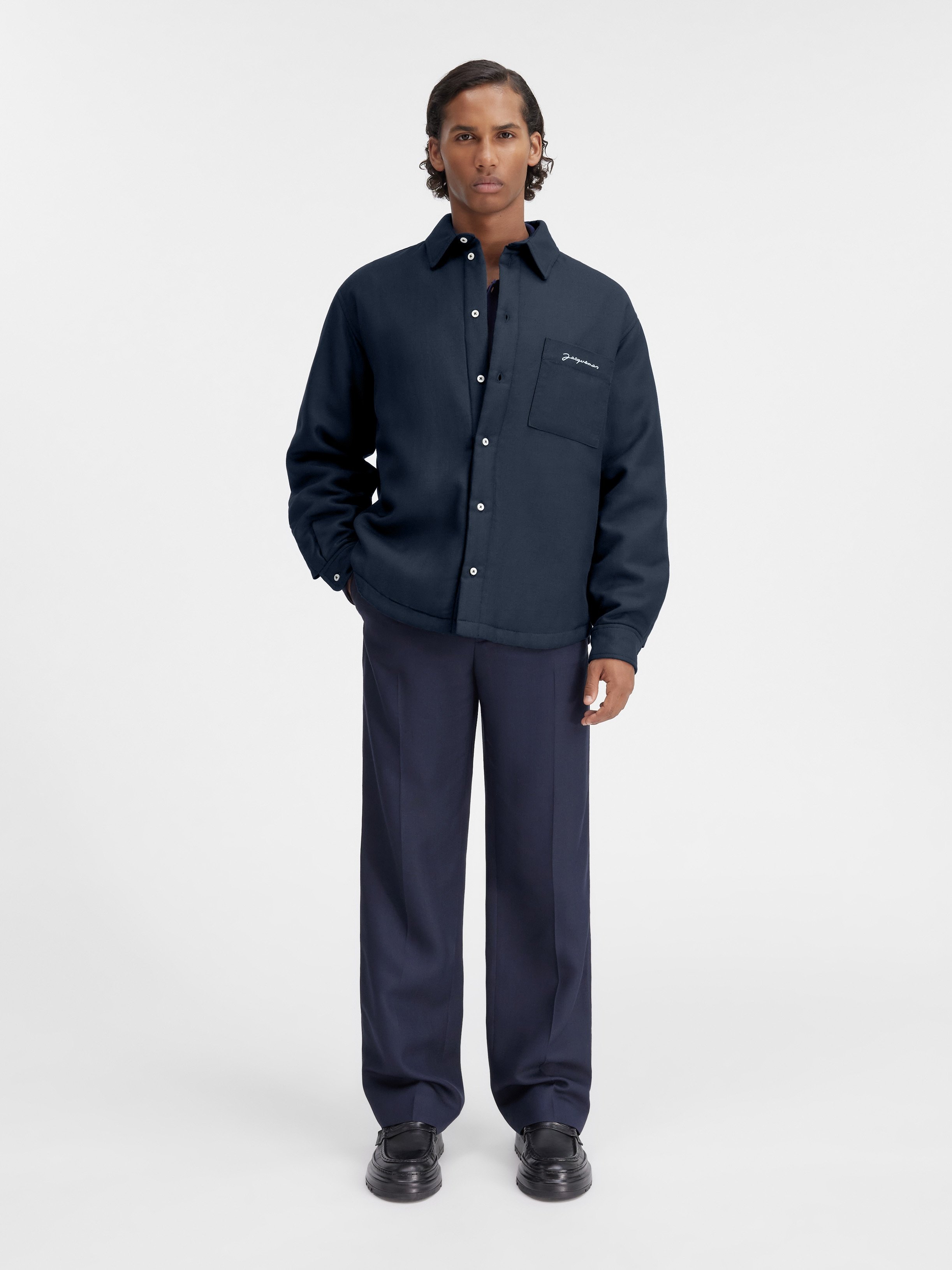 Jacquemus La Chemise Boulanger In Black