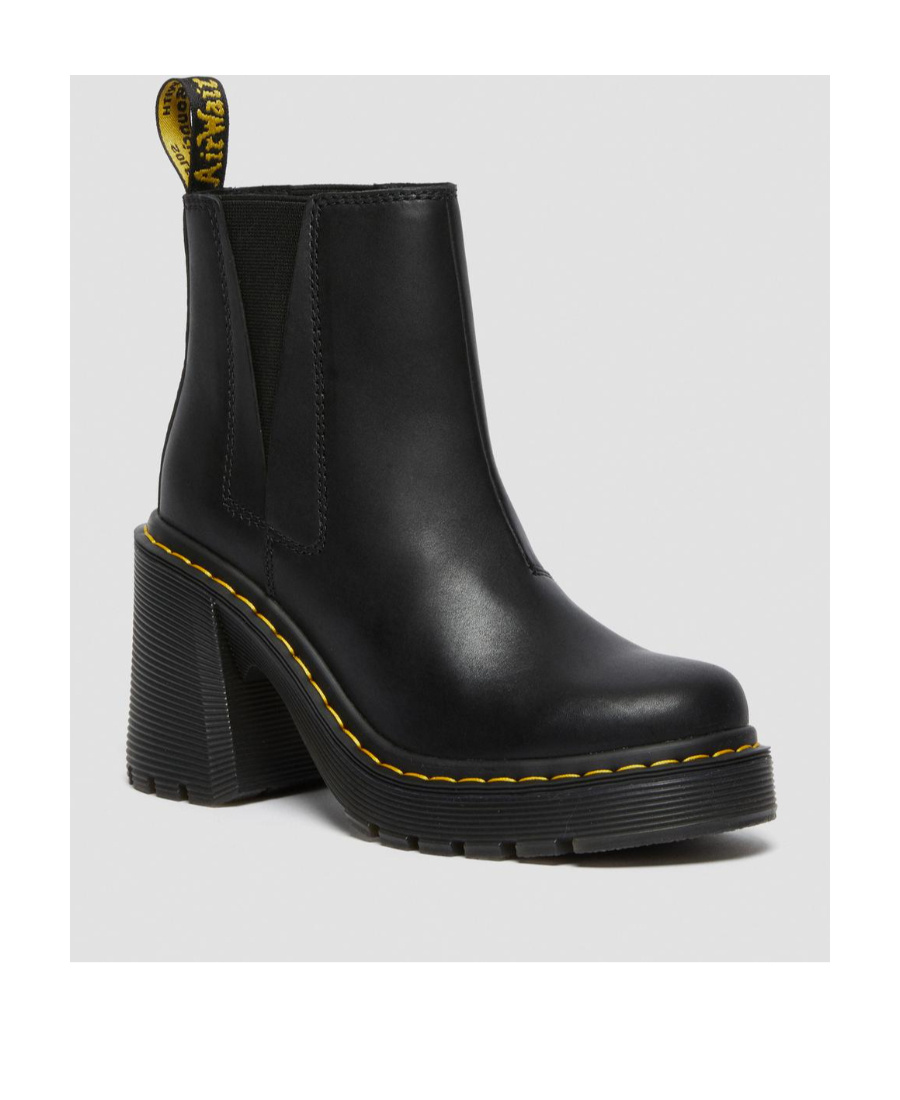 Dr. Martens Damen Spence Leder Chelsea-stiefel Mit Absatz In Black