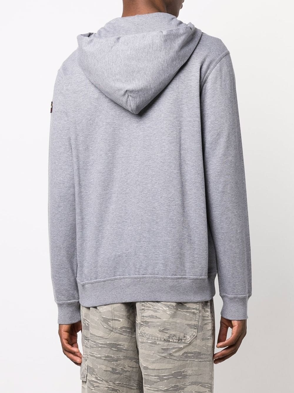 Shop Paul & Shark Logo-print Zip-up Hoodie In Black