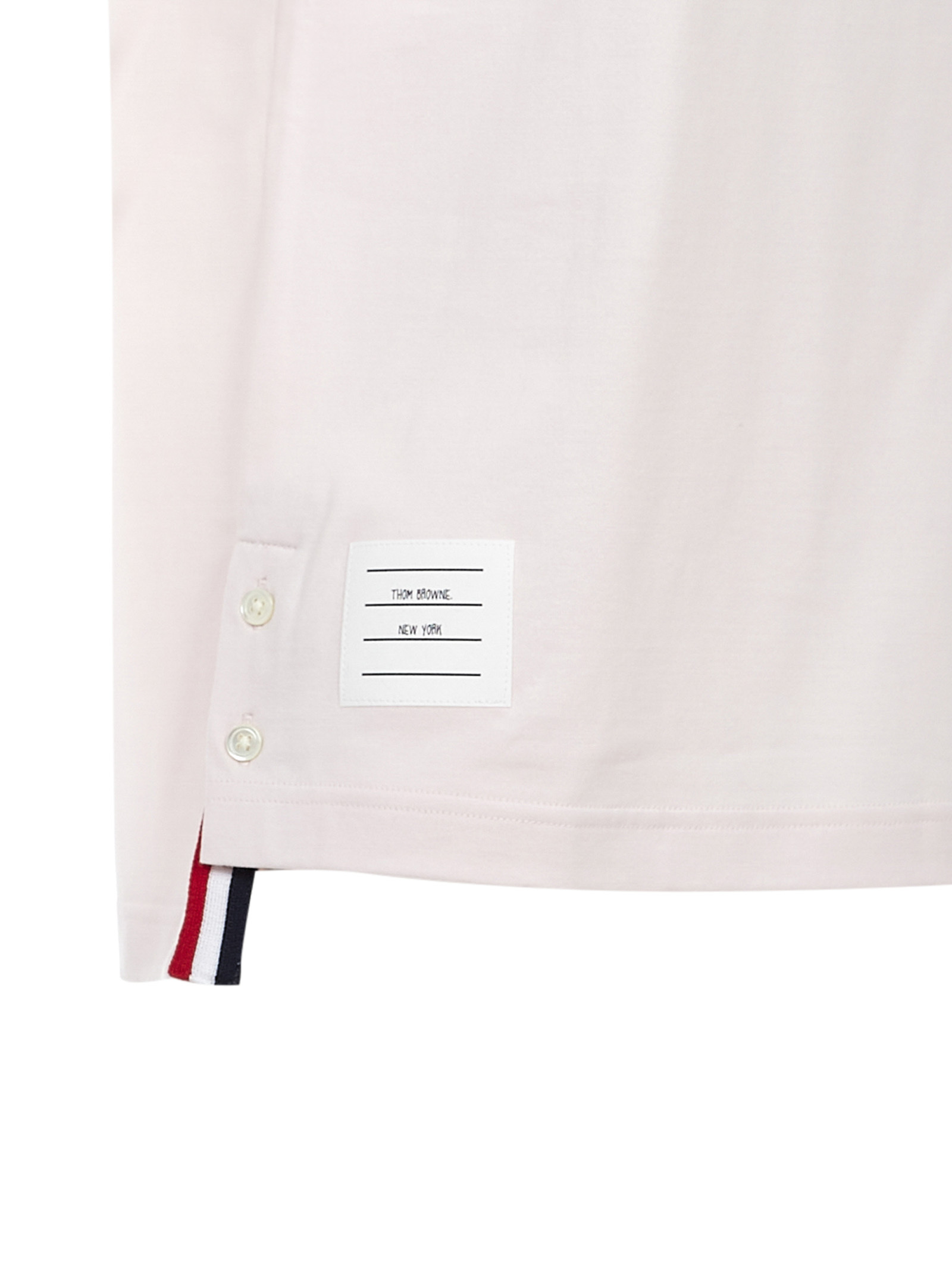Thom Browne Ringer T-shirt In Pink