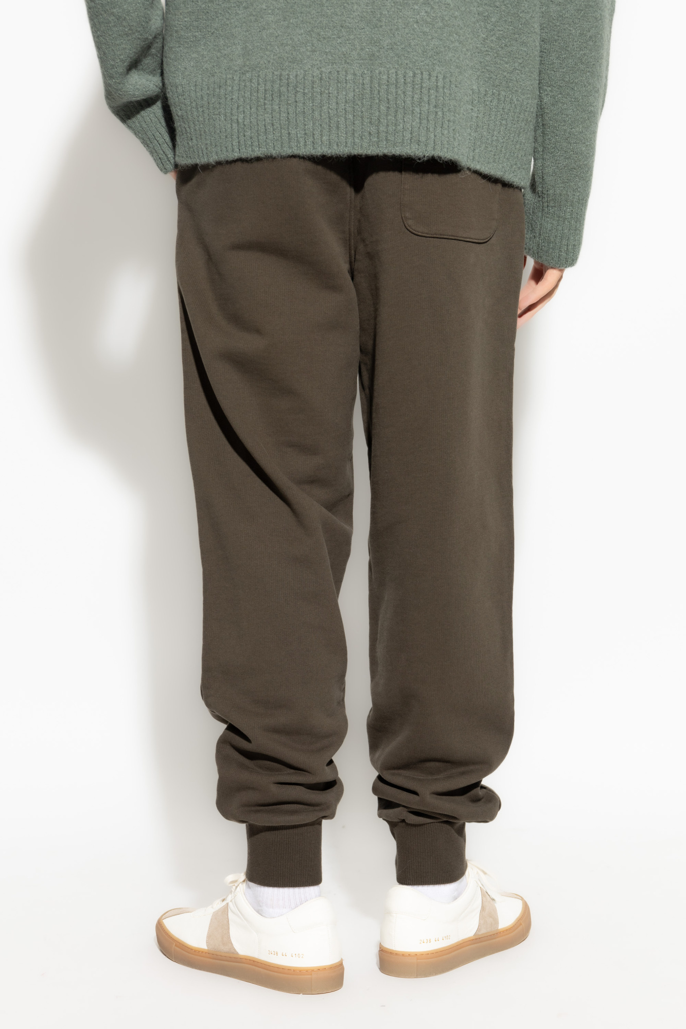 AMI ALEXANDRE MATTIUSSI AMI PARIS LOGO DETAILED DRAWSTRING SWEATPANTS 