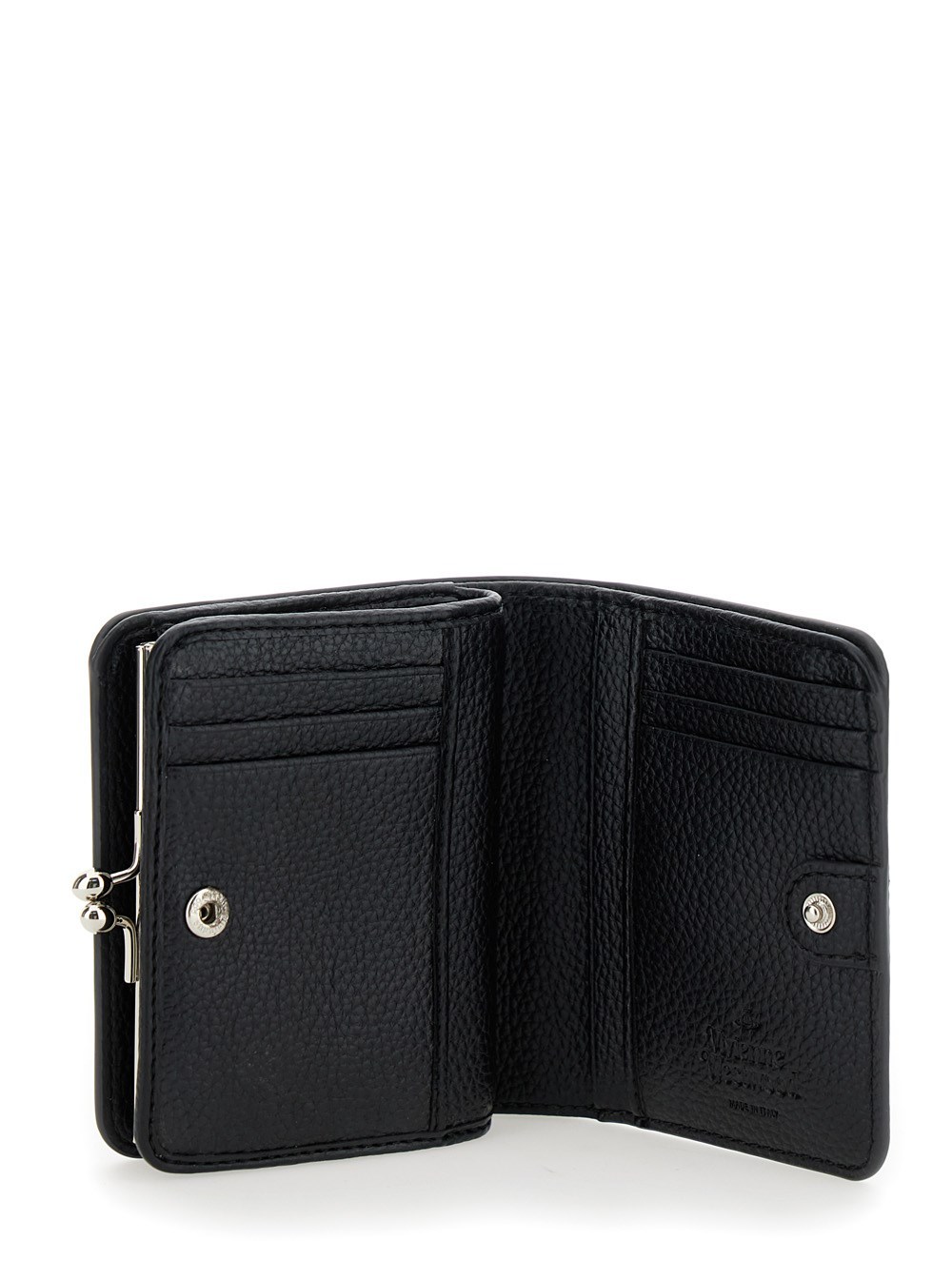 Vivienne Westwood Logo Plaque Wallet In Black