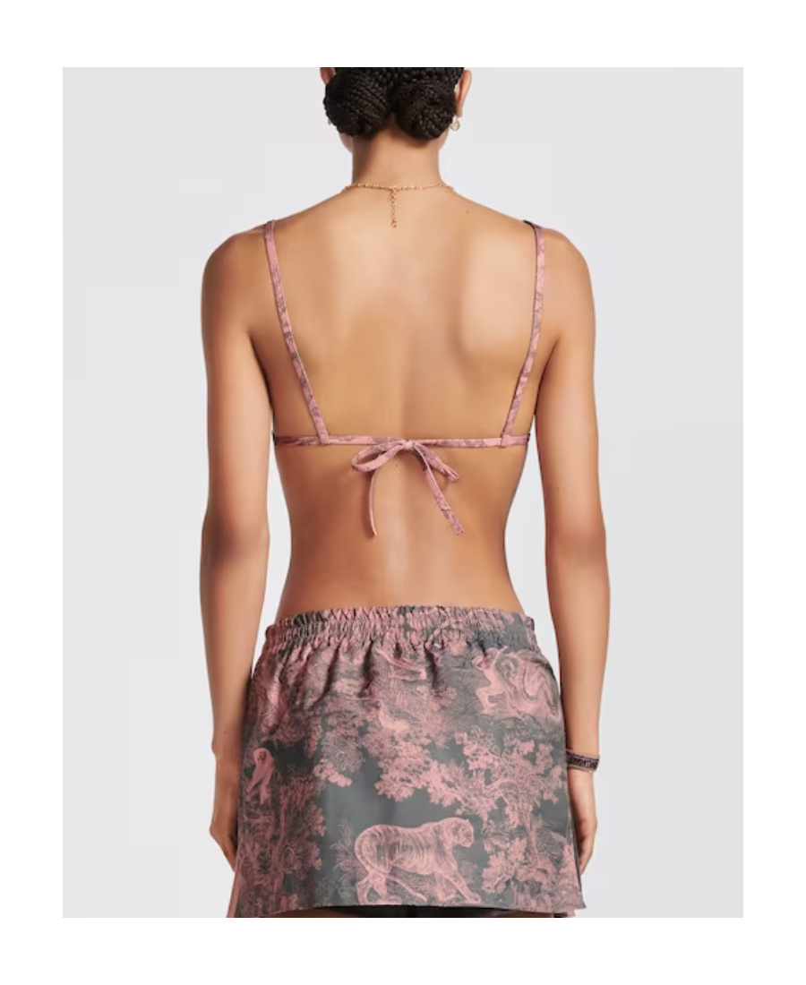 Dior Logo Bikini Swimsuit In Pink