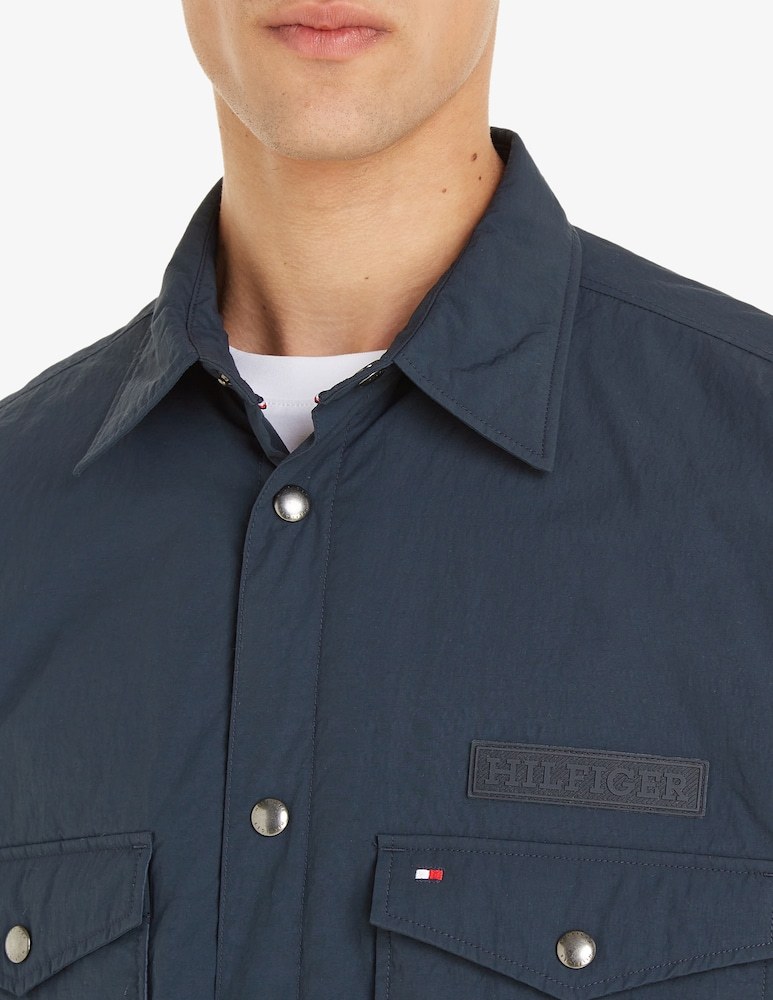 Shop Tommy Hilfiger Long-sleeved Casual Jacket In Black