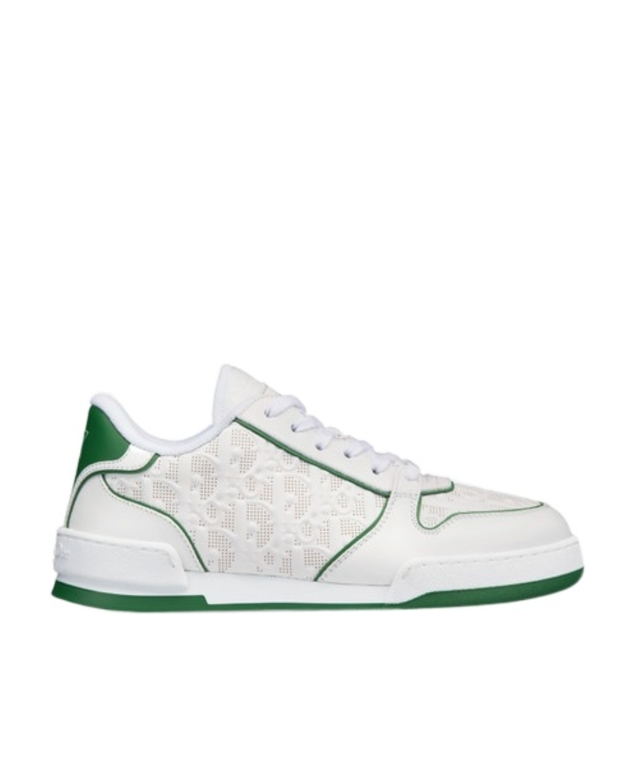 Dior Lace Up Sneakers In White