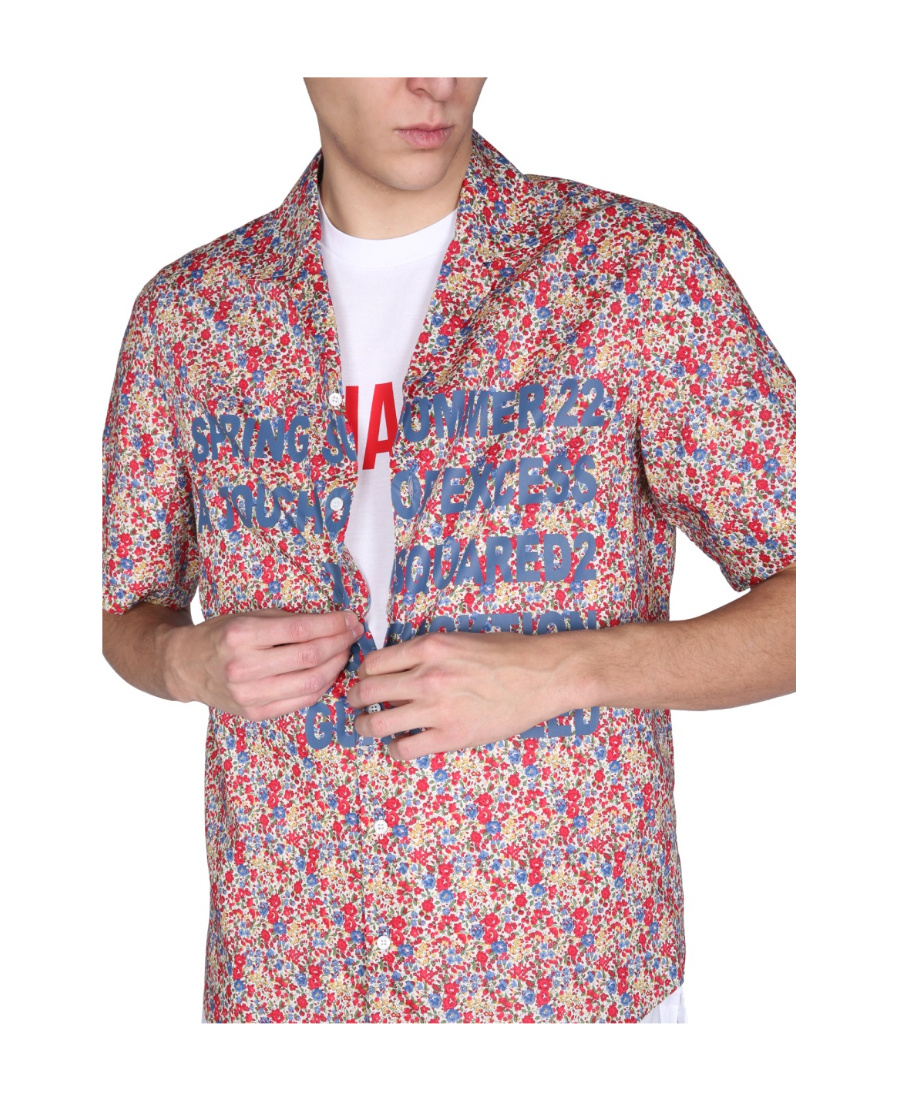 Dsquared2 Dsquared Men "bowling" Shirt In Multicolor