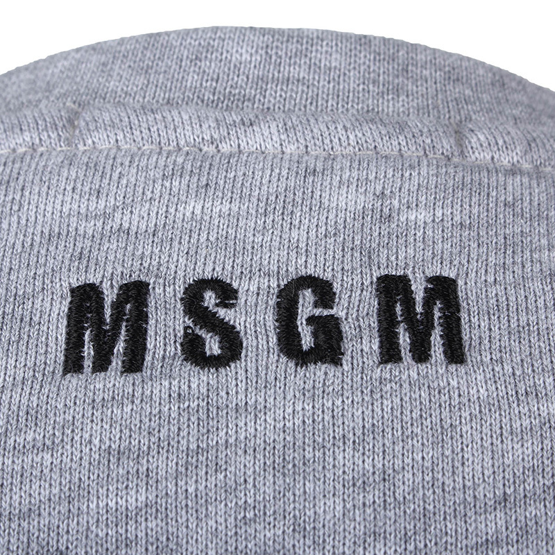 MSGM ROUND COLLAR LONG SLEEVE SWEATER