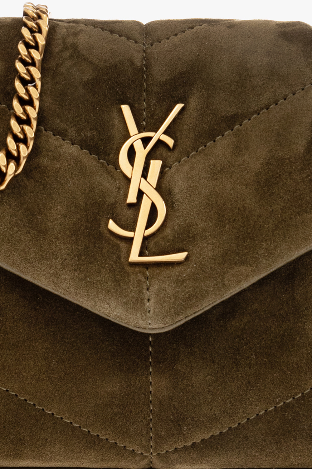 Saint Laurent Medium Loulou Shoulder Bag In Brown