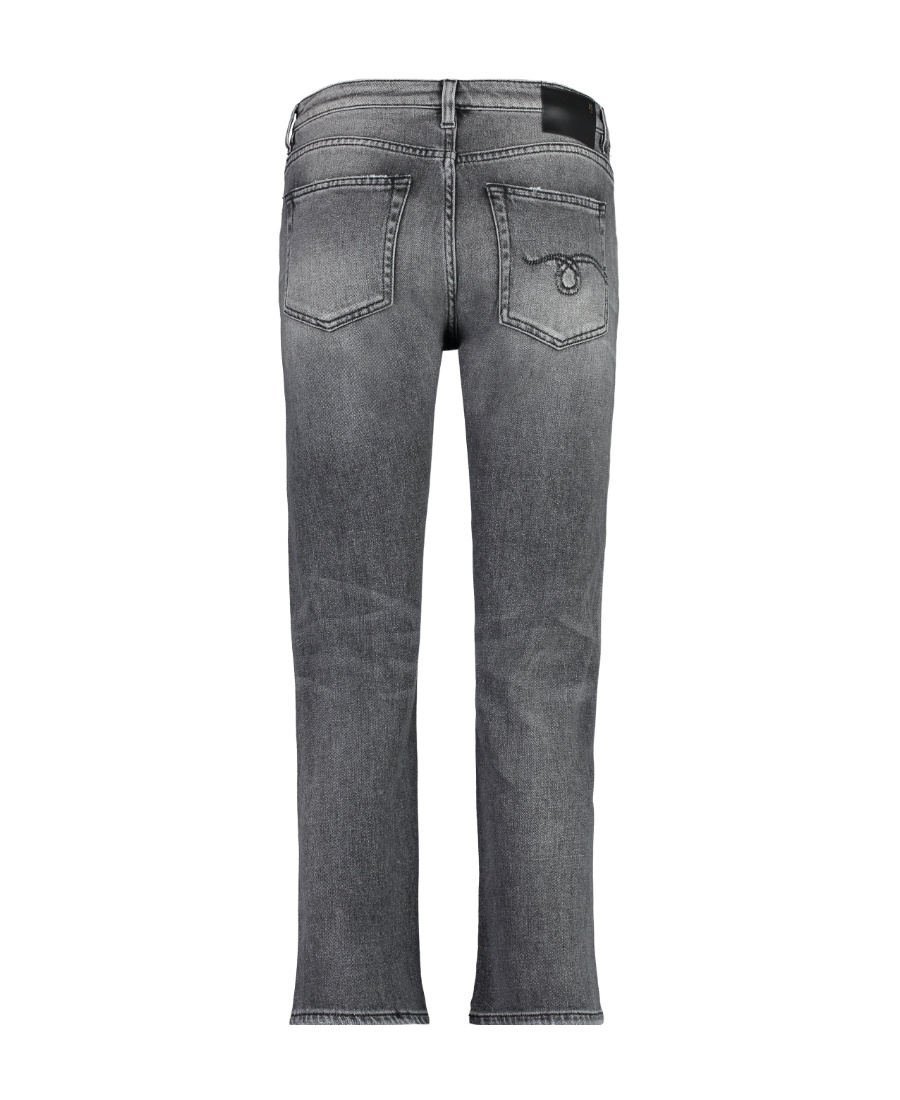 R13 Button Denim Trousers In Gray