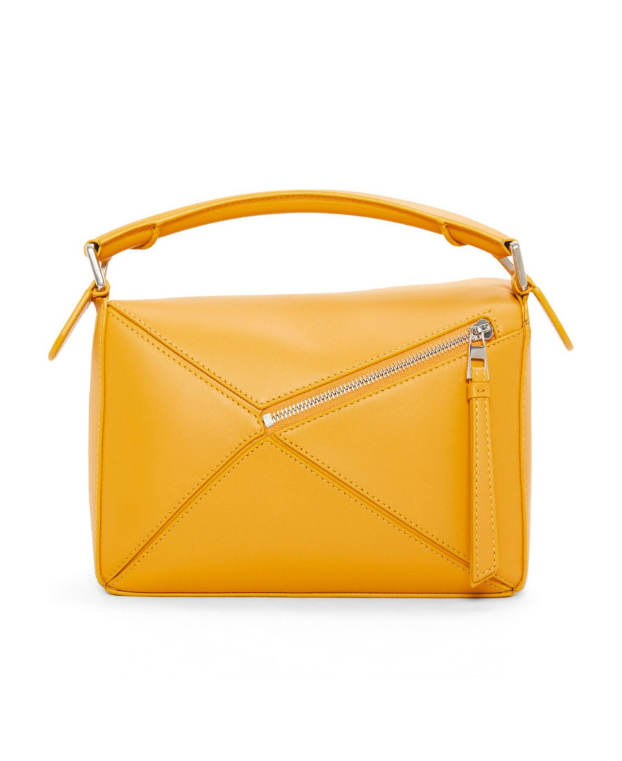 Loewe Small Puzzle Tote Bag In Yellow