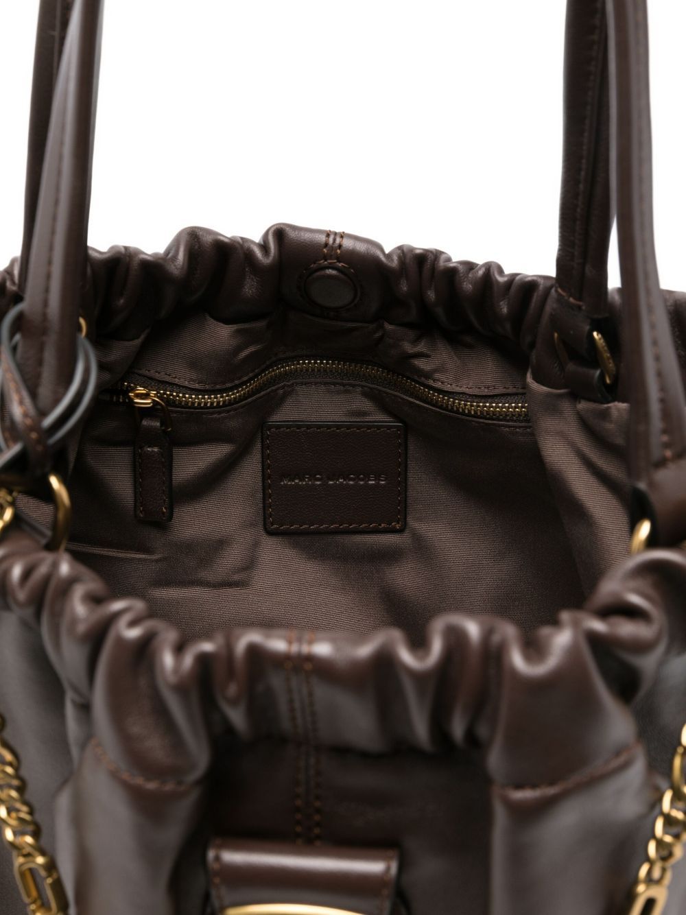 Marc Jacobs The Cristina Chain-detail Shoulder Bag In Brown