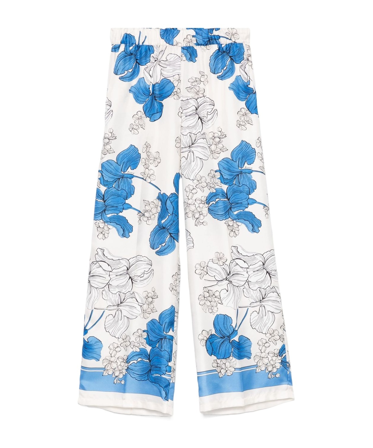 Shop P.a.r.o.s.h Pattern Casual Pants In White