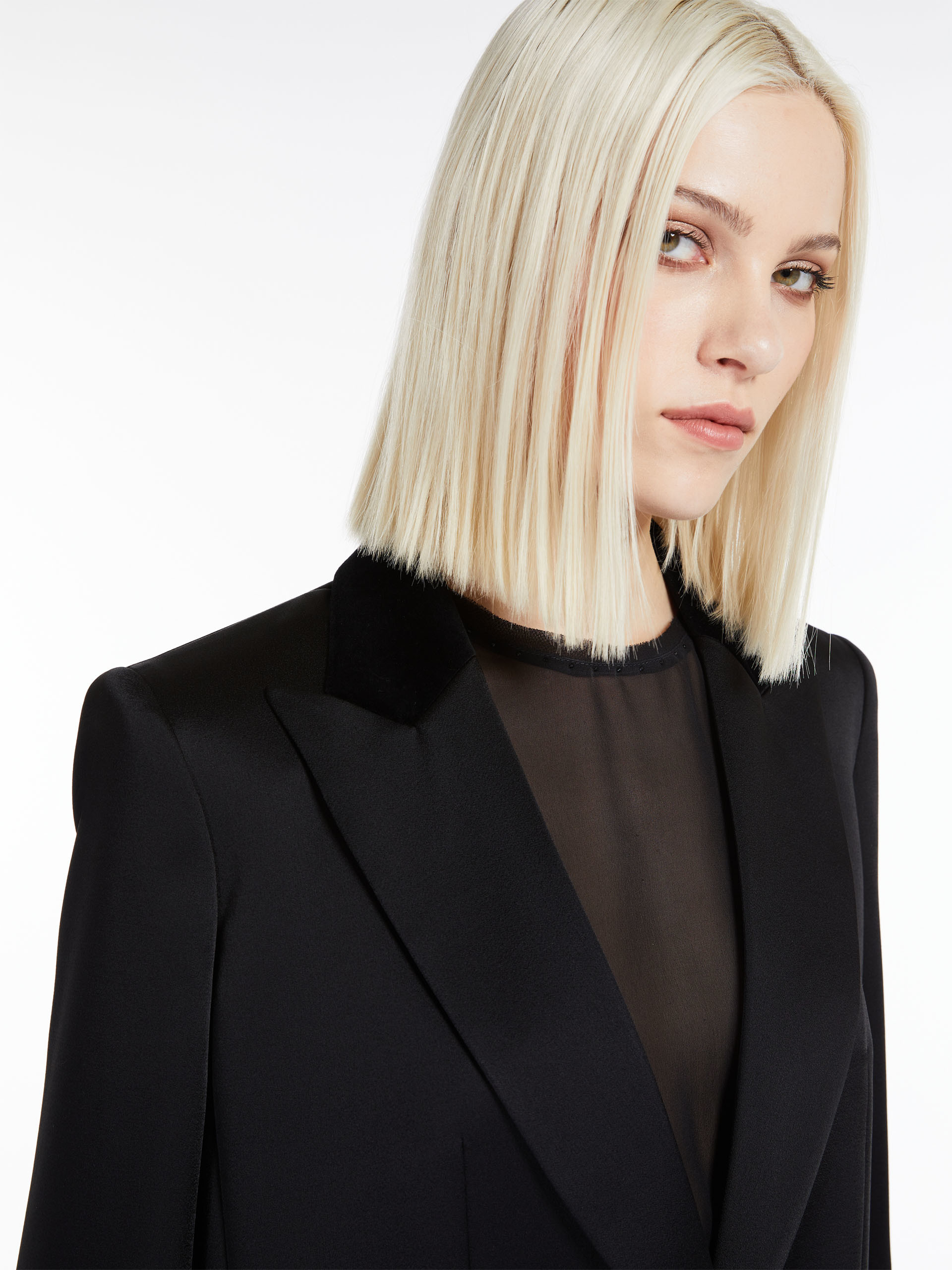 Max Mara Single-breasted Suit Jacket In Black