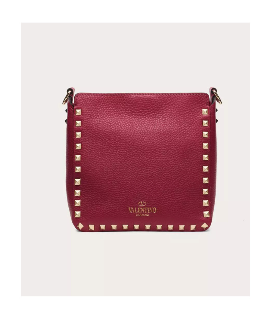 Valentino Mini Rockstud Shoulder Bag In Red